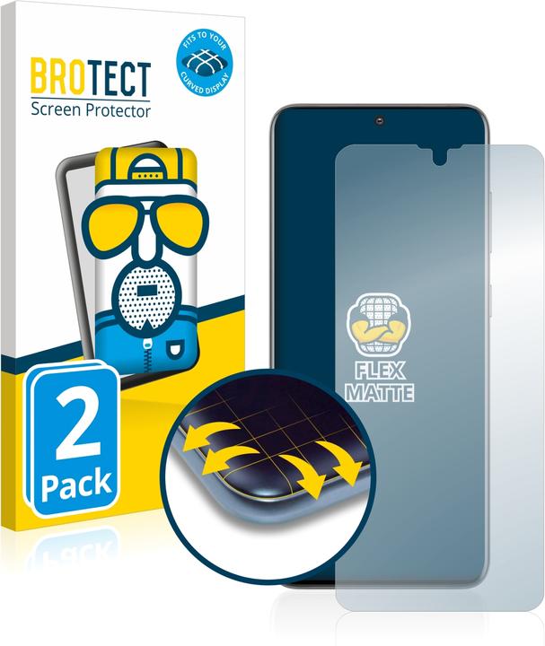 Actual product image BROTECT Full-Cover Protector Matte (2 Piece, Samsung Galaxy S20)