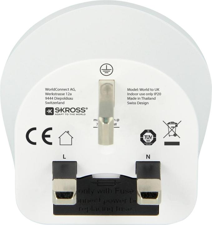 Actual product image Skross World to UK