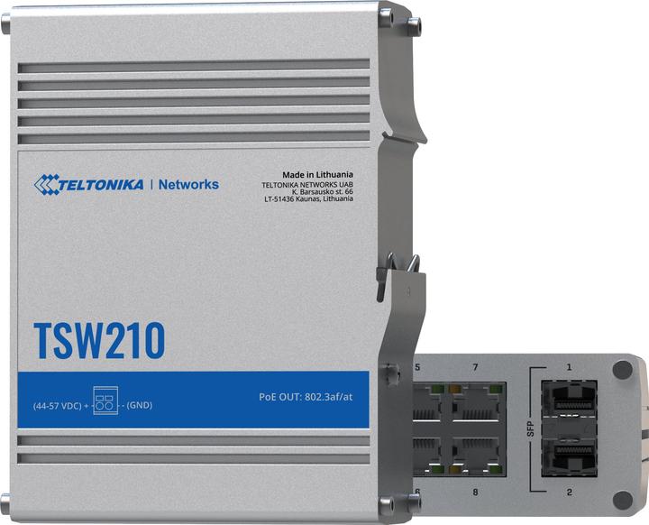 Produktbild Teltonika Tsw210 Unmanaged Industrial Switch (10 Ports)