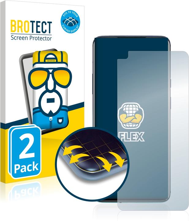 Produktbild BROTECT Full-Cover Displayschutz (2 Stück, OnePlus 8 Pro)