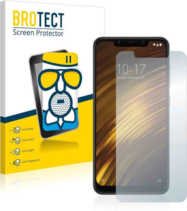 Actual product image BROTECT AirGlass Glass Matte (1 Piece, Xiaomi Pocophone F1)