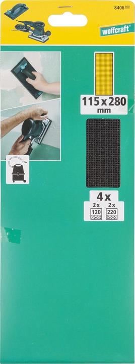 Actual product image wolfcraft wolfcraft 2 Schleifgitter SiC K120 115x280mm (120)