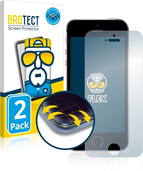 Produktbild BROTECT Full-Cover Displayschutz (2 Stück, Apple iPhone SE)