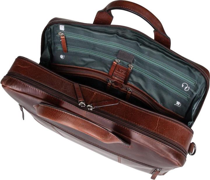 Actual product image Jost Lund briefcase leather 40.5 cm laptop compartment (16.54")