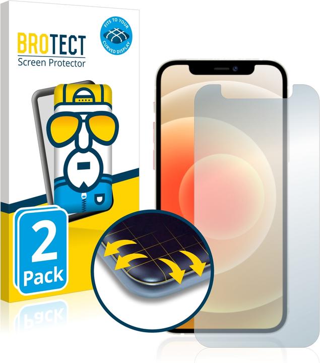 Produktbild BROTECT Full-Cover Displayschutz (2 Stück, Apple iPhone 12 mini)