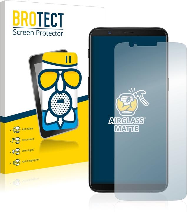 Produktbild BROTECT AirGlass Panzerglasfolie Matt (1 Stück, OnePlus 5T)