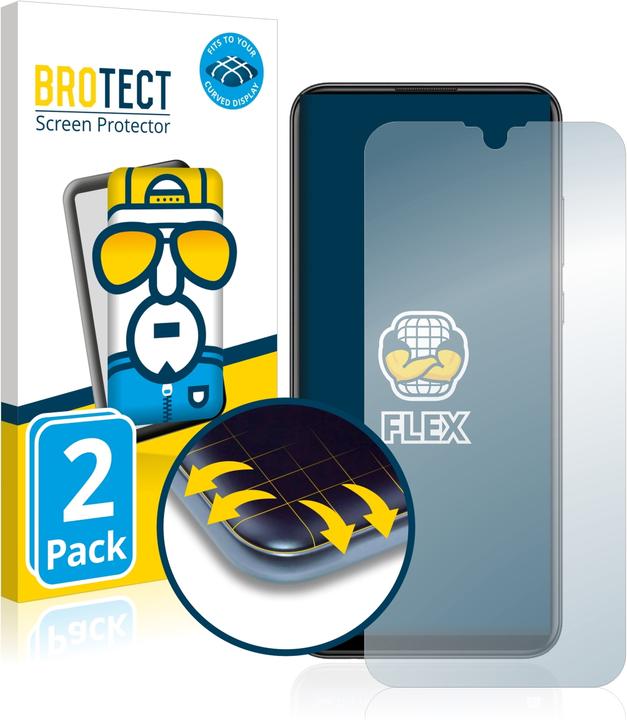 Produktbild BROTECT Full-Cover Displayschutz (2 Stück, Huawei P Smart+ (2019))