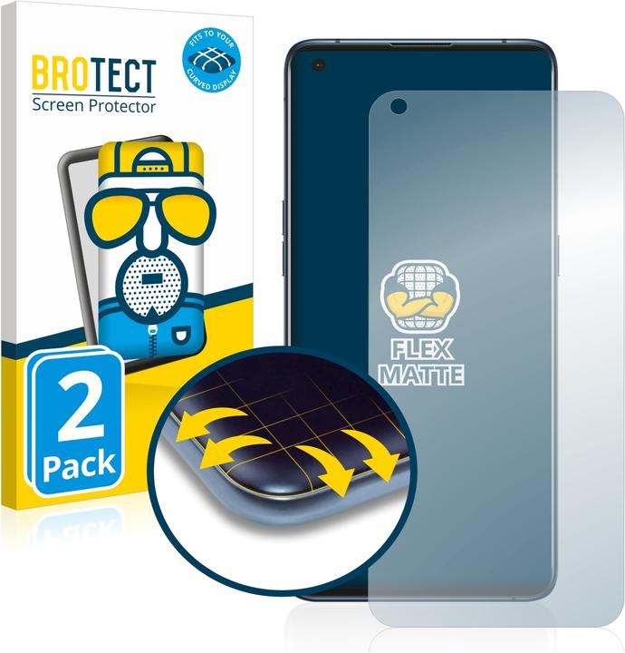 Actual product image BROTECT Full-Cover Protector Matte (2 Piece, Oppo Find X3 Pro)