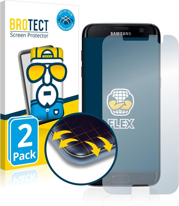 Actual product image BROTECT Full-Cover Protector (2 Piece, Samsung Galaxy S7 Edge)