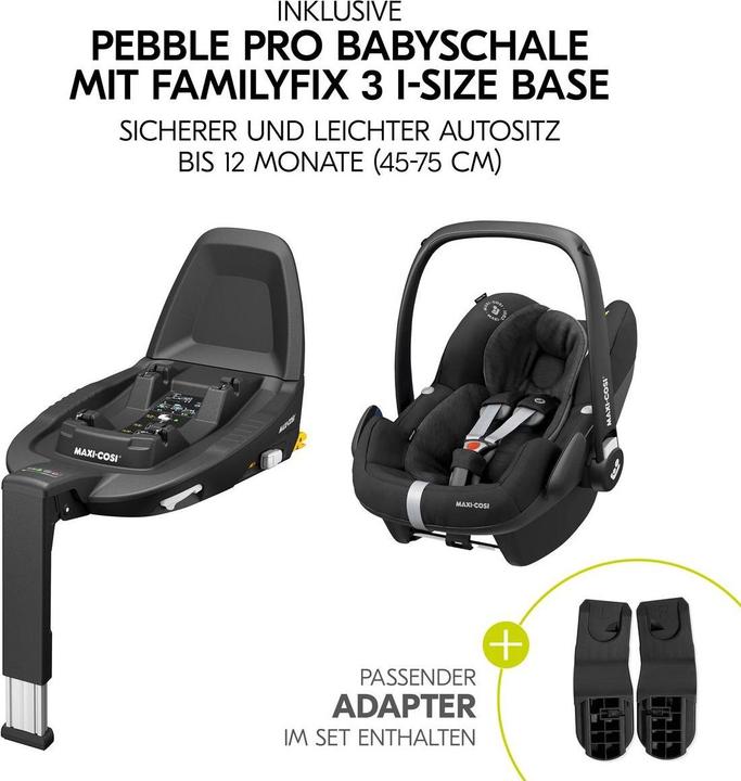 Actual product image Hauck Kinderwagen 3 in 1 4in1 Kinderwagen-Set Walk N Care Trio Set