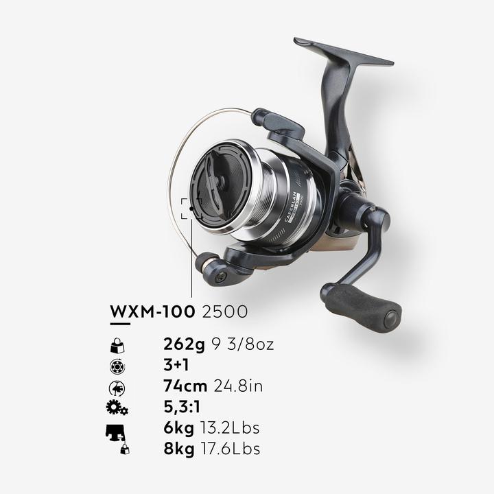 Immagine prodotto Caperlan Angelrolle WXM 100 2500 Spinnfischen