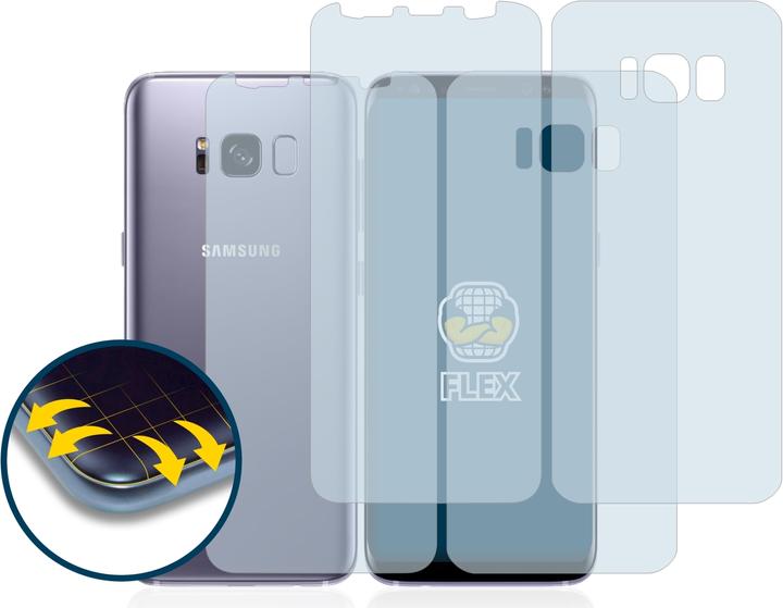 Produktbild BROTECT 2x Flex Full-Cover Displayschutzfolie für Samsung Galaxy S8 (Vorder + Rückseite) (2 Stück, Samsung Galaxy S8+)