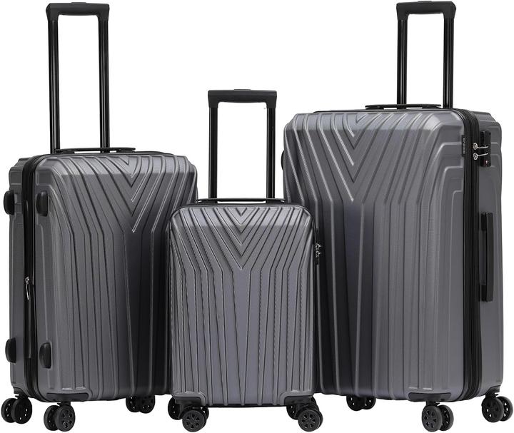 Image du produit Beibye Kofferset mit Zwillingsrollen und TSA-Schloss (Bagage à main (jusqu'à 50l), M (50 - 90l), XL (à partir de 115l))
