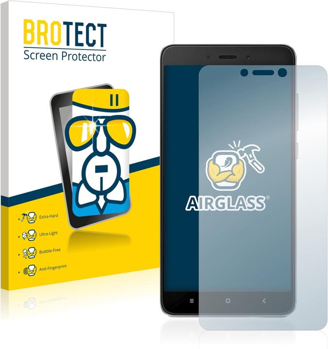 Actual product image BROTECT AirGlass Glass (1 Piece, Xiaomi Redmi Note 4)
