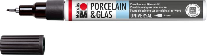 Marabu Porcelain und Glas Painter (Schwarz, 0.80 mm, 1 x)