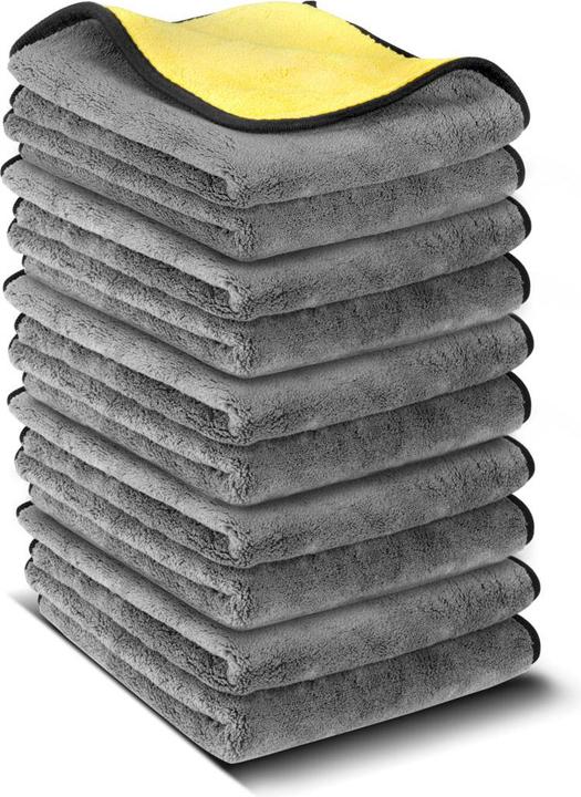 Actual product image Stahlwerk Microfibre towel set of 10 double-sided 40 x 40 cm 600 gsm