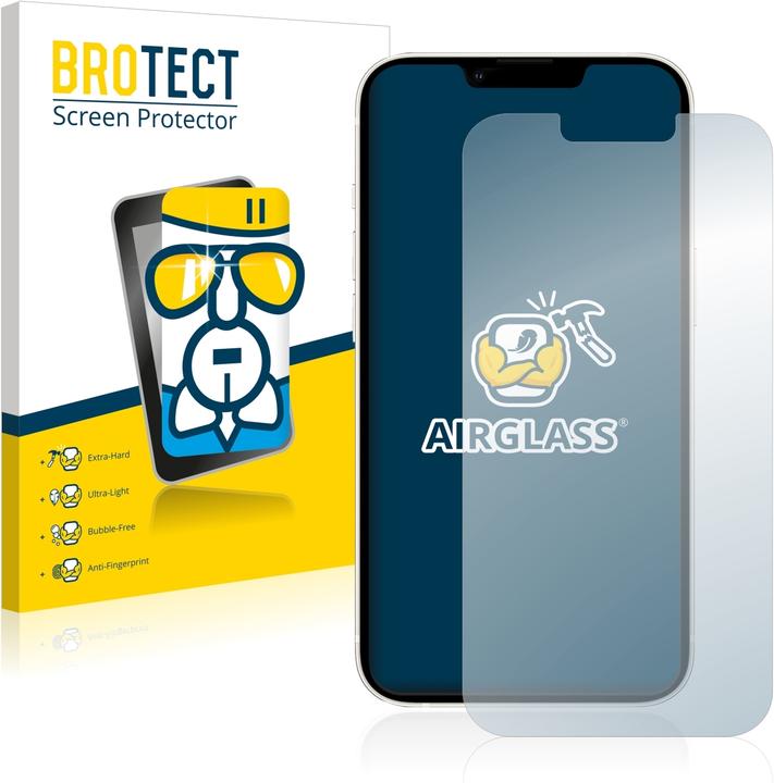 BROTECT AirGlass Panzerglasfolie (1 Stück, Apple iPhone 13)