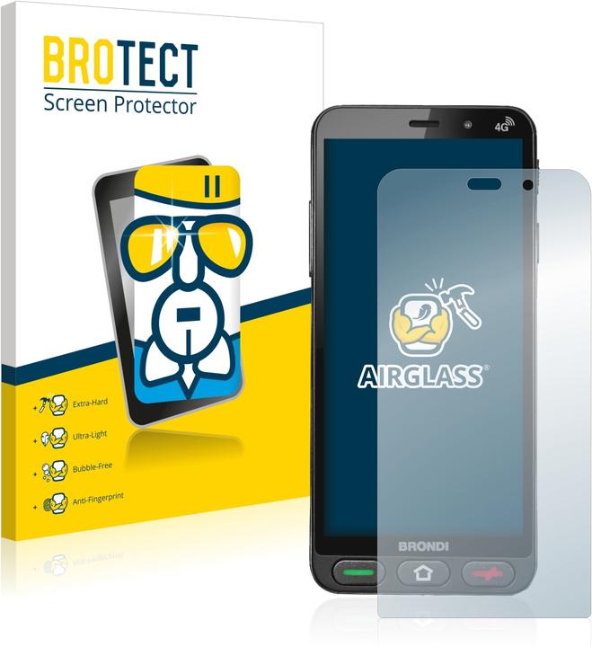 Immagine prodotto BROTECT AirGlass Vetro (1 Pezzo/i, Brondi Amico S Nero)