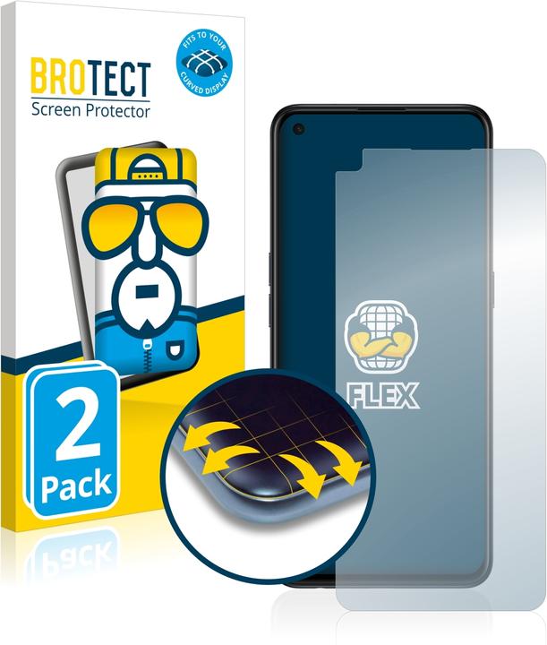 Produktbild BROTECT Full-Cover Displayschutz (2 Stück, Oppo Find X3 Lite)