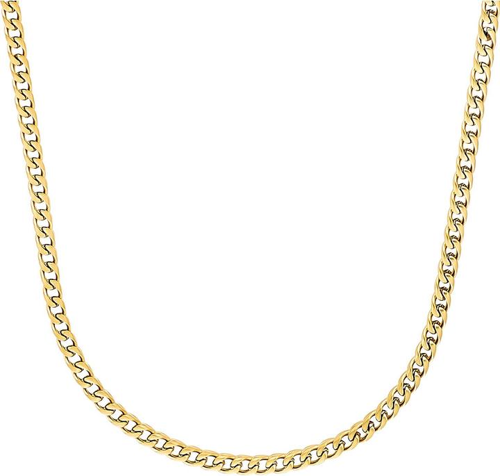 S.Oliver Halskette für Herren, Edelstahl IP Gold (Edelstahl, 50 cm)