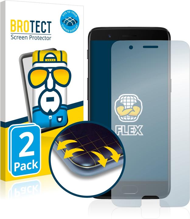 Actual product image BROTECT Full-Cover Protector (2 Piece, OnePlus 5)