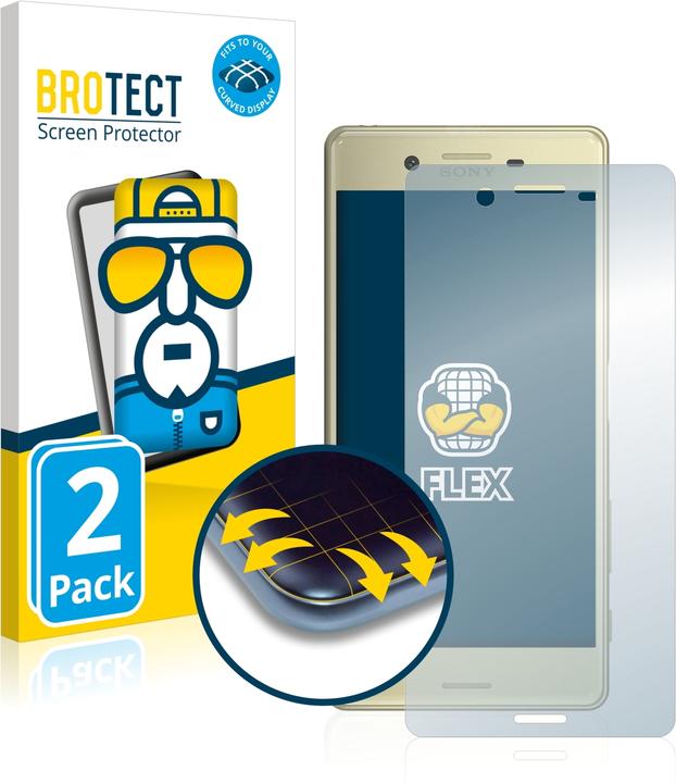 Actual product image BROTECT Full-Cover Protector (2 Piece, Sony Xperia X)