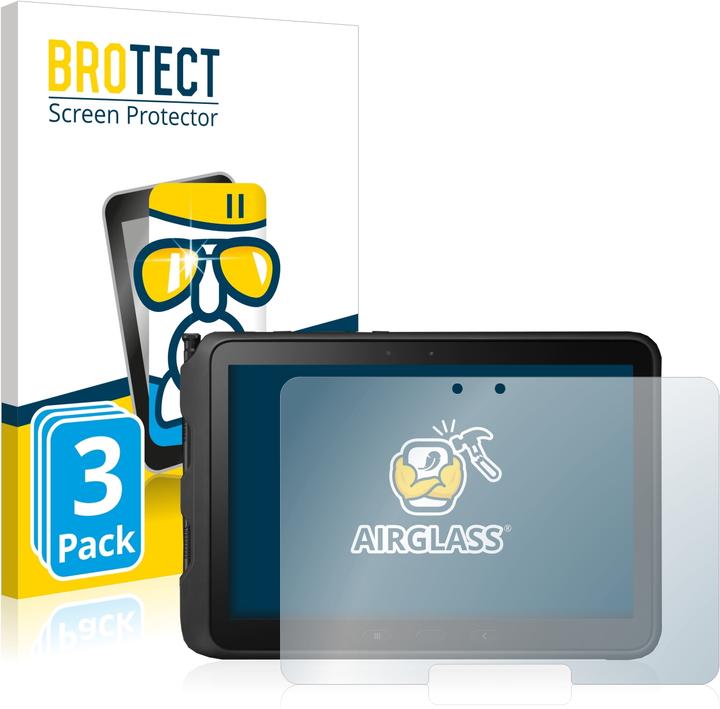BROTECT AirGlass Panzerglasfolie (3 Stück, Galaxy Tab Active Pro)