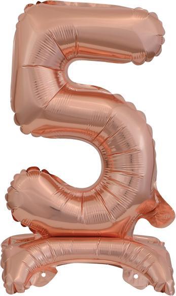 Amscan Folienballon Mini Zahl 5 rose (5 x)