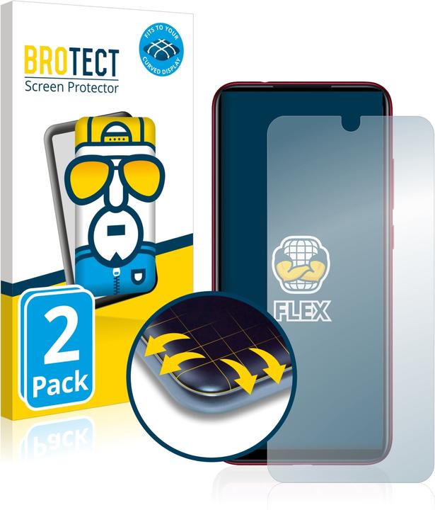 Immagine prodotto BROTECT Full-Cover Pellicola (2 Pezzo/i, Xiaomi Redmi Note 7)