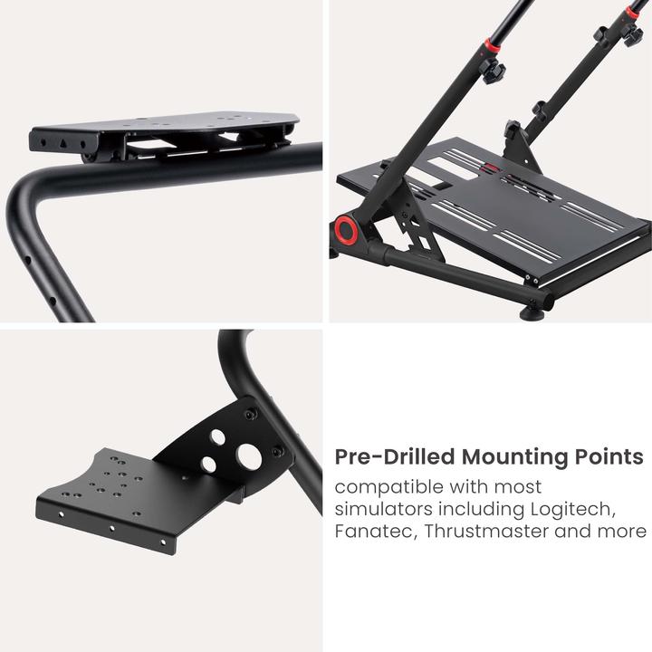 Actual product image Wiltec Steering wheel stand foldable Steering wheel holder Stand Gaming Sim Racing Setup