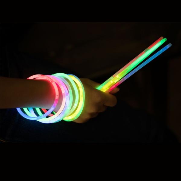 Actual product image Knicklichter 100 glow sticks