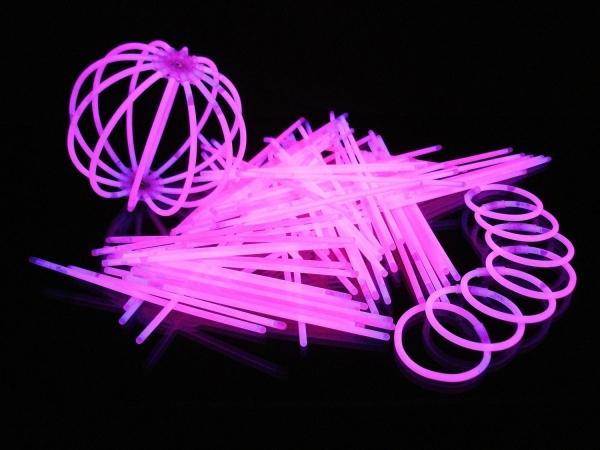 Produktbild Knicklichter 100 Arm in PINK inkl. hochflexiblen TopFlex Verbindern