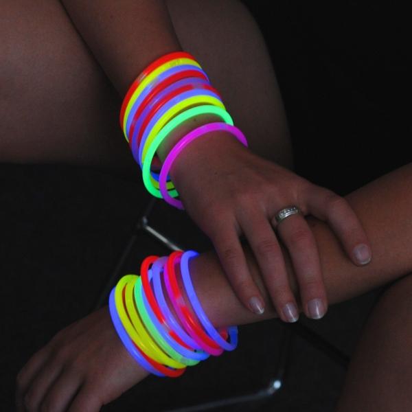 Actual product image Knicklichter 100 glow sticks