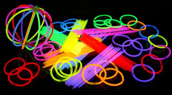 Actual product image Knicklichter 100 glow sticks