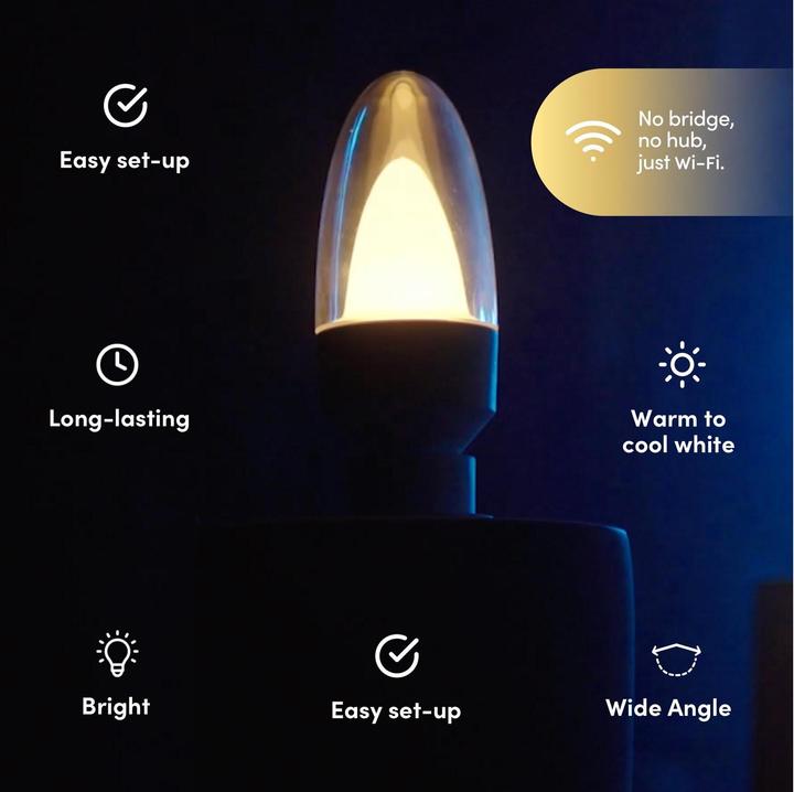 Actual product image Lifx Candle White to Warm E14 bulb (E14, 6 W, 480 lm, A)