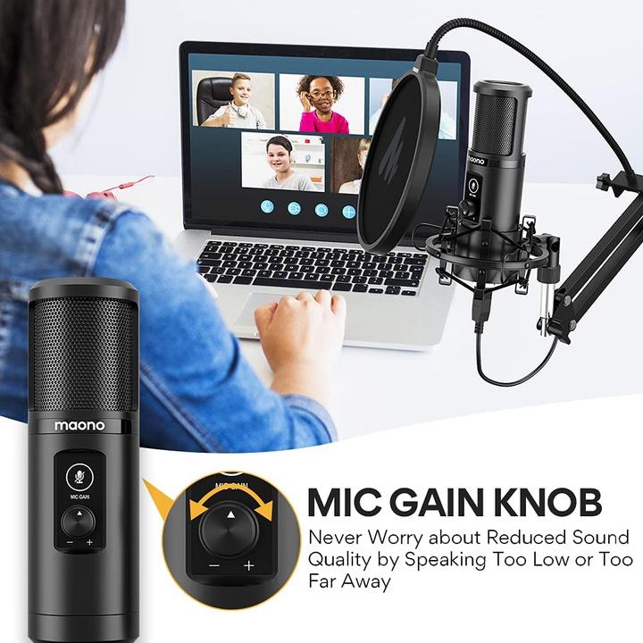 Actual product image Maono USB Microphone Set AU-PM421