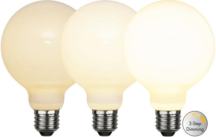 Star Trading LED Leuchtmittel E27 G95 Opaque Filament RA90 3-step (E27, 7.50 W, 800 lm, 1 x, F)