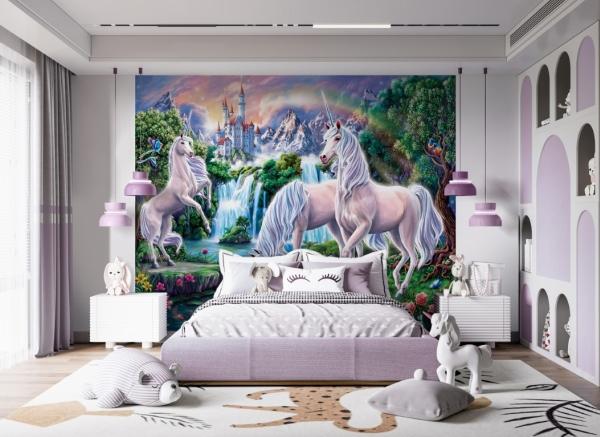 Walltastic Unicorn Paradise tapet 243 x 305 cm