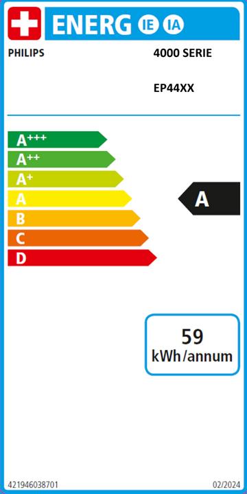 Energie-Label Philips EP4441/50