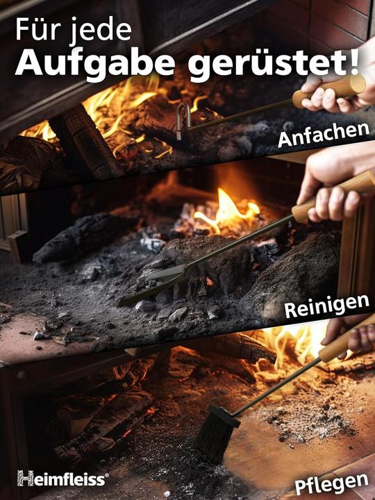 Actual product image Heimfleiss Fireplace cutlery set