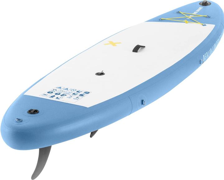 Produktbild Gymrex Stand Up Paddleboard SUP-Board aufblasbar 105 kg hellblau Doppelkammer (10'10")