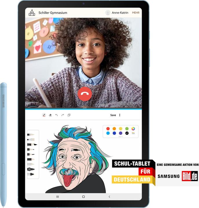 Produktbild Samsung Galaxy Tab S6 Lite (nur WLAN, 10.40", 64 GB, Angora Blue)