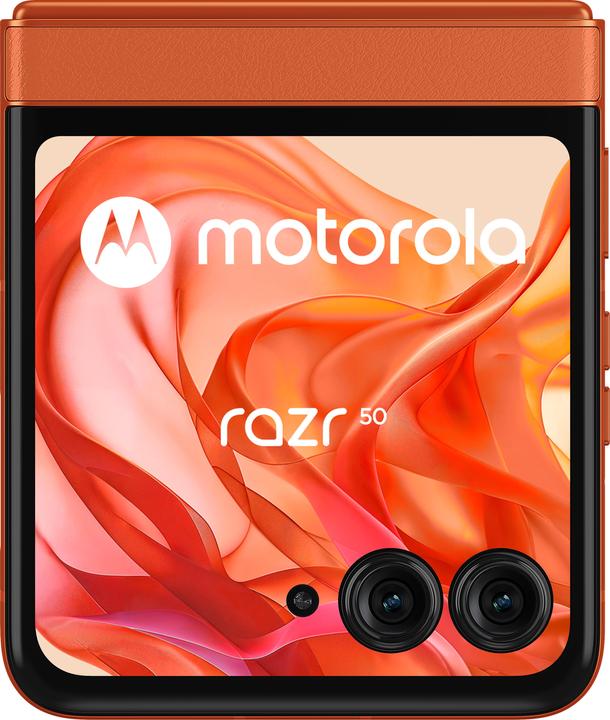Produktbild Motorola Razr 50 (256 GB, Spritzige Orange, 3.60", SIM + eSIM, 50 Mpx, 5G)