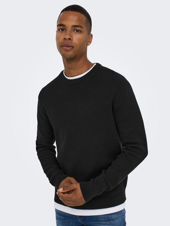 Produktbild Only & Sons Strukturstrick Strickpullover (L)