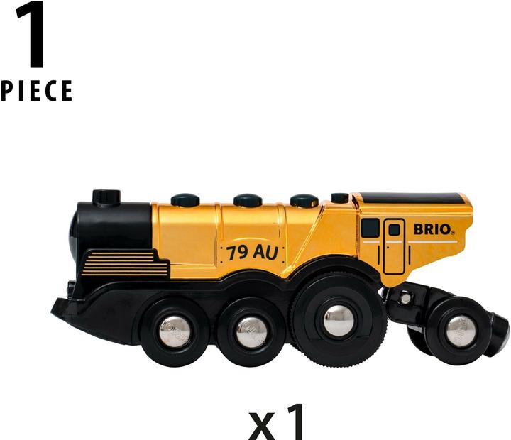Actual product image Brio Golden battery locomotive