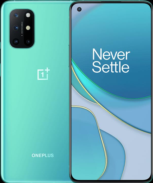 OnePlus 8T (8GB) (128 GB, Aquamarine Green, 6.55", Dual SIM, 48 Mpx, 5G)