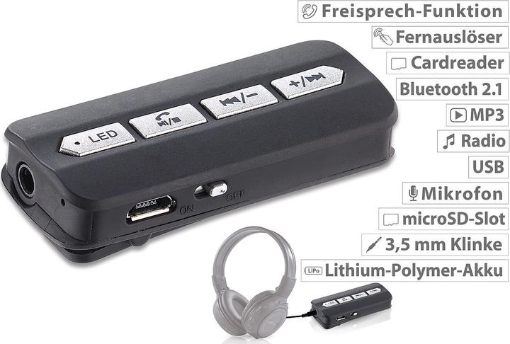 Produktbild Callstel 5in1-Headset-Adapter für Klinke-Kopfhörer