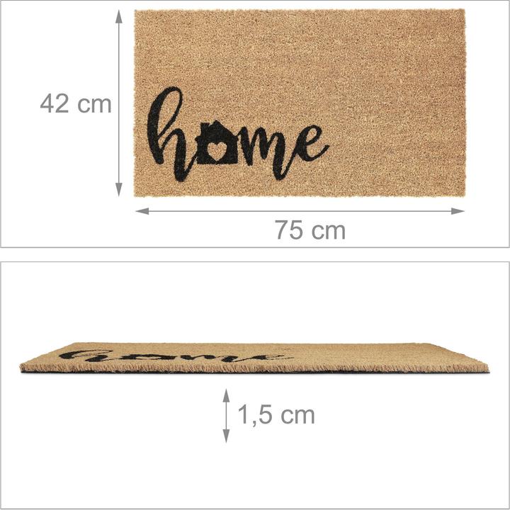 Actual product image Relaxdays Doormat (75 x 42 x 1.5 cm)