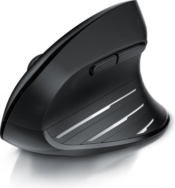 Actual product image CSL ergonomic mouse, radio, vertical, optical, wireless, 2.4Ghz & Bluetooth, arm-friendly, 2400 dpi (Wireless)