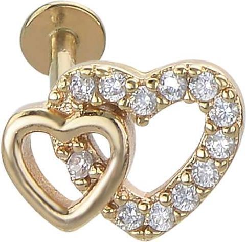 Bijouteria Ohrpiercing (Edelstahl, Kristall, PVD Beschichtung)